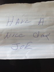 note from Joe
